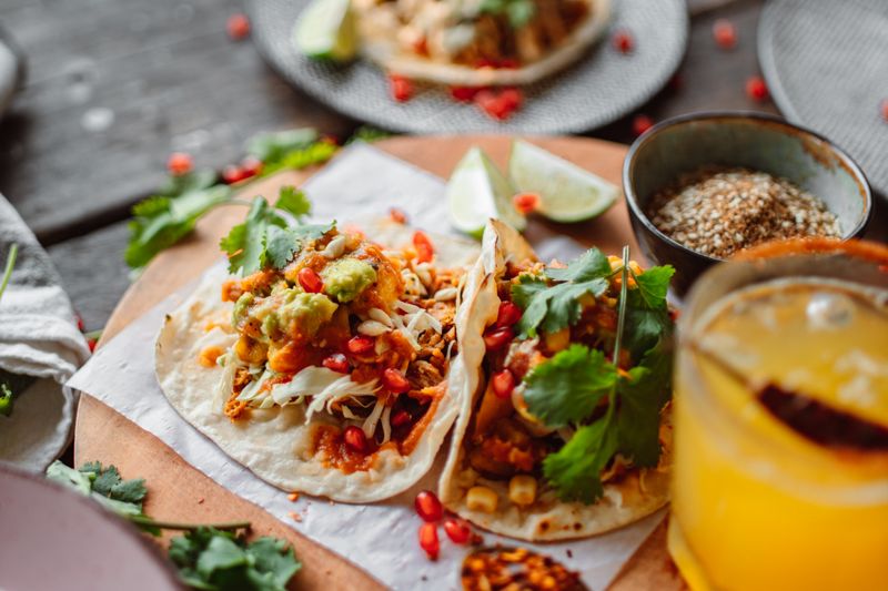 Veggie Supreme Burrito with grilled vegetables