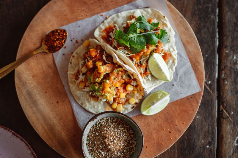 Classic Street Taco — taco cabana style with seasoned beef