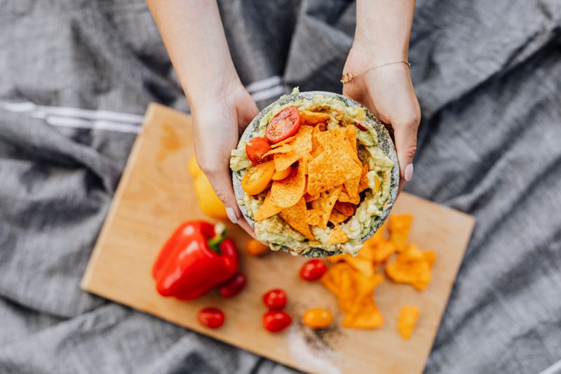 Fresh House Guacamole with tortilla chips
